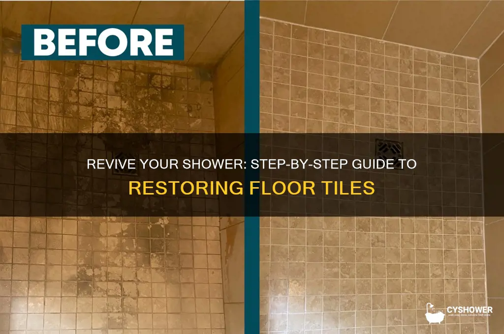 how to restore shower floor tile