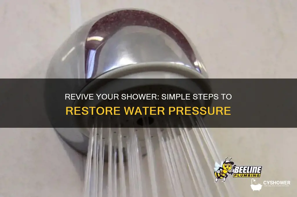 how to restore shower head pressuer
