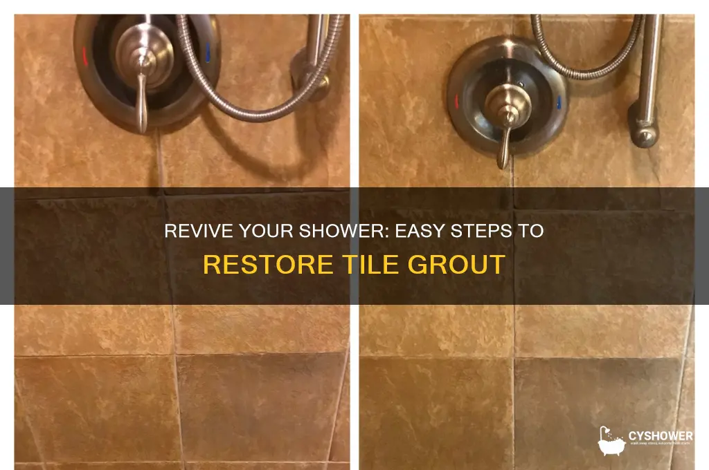 how to restore shower tile grout