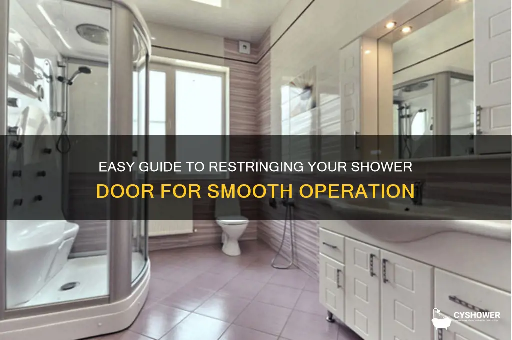 how to restring a shower door