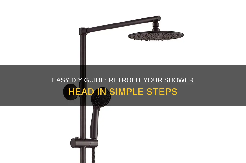 how to retrofit shower head