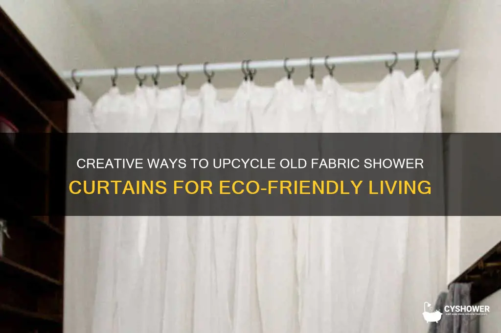 how to reuse fabric shower curtains