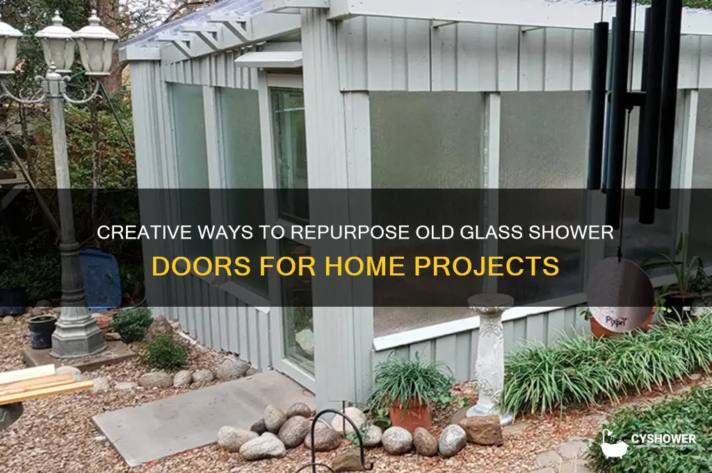 how to reuse glass shower doors