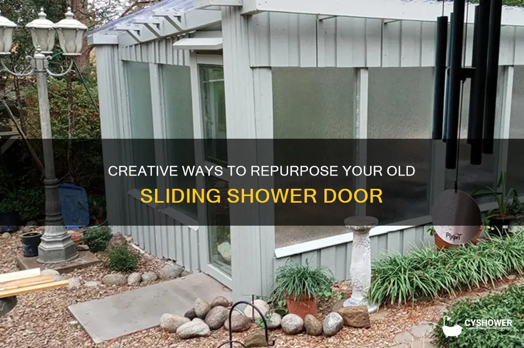 how to reuse sliding shower door