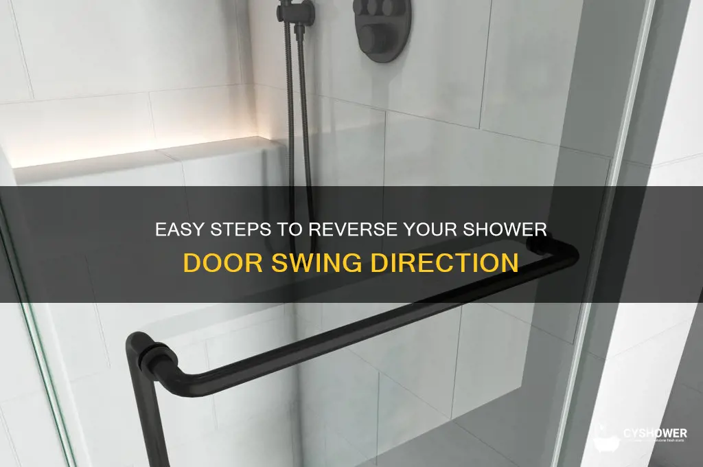 how to reverse a shower door swing out