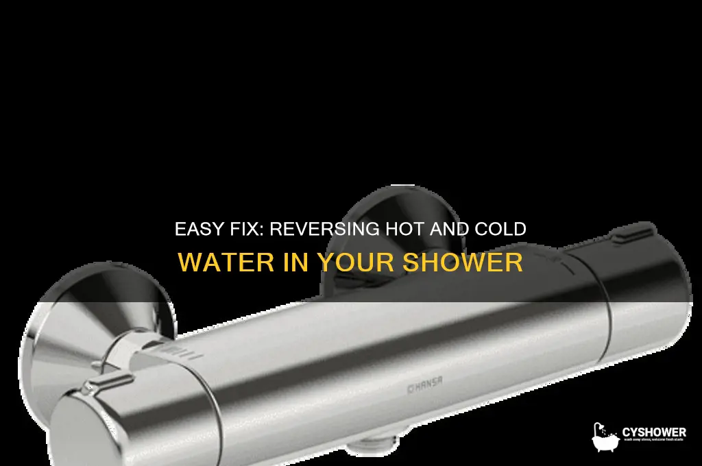 how to reverse hot and cold water in shower