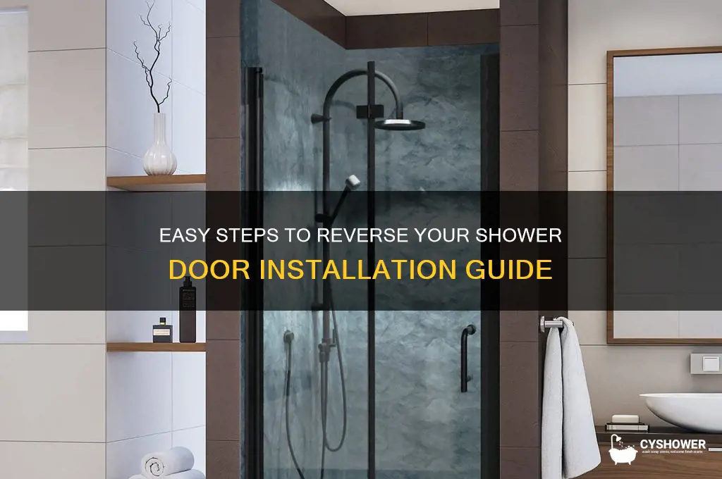 how to reverse shower door
