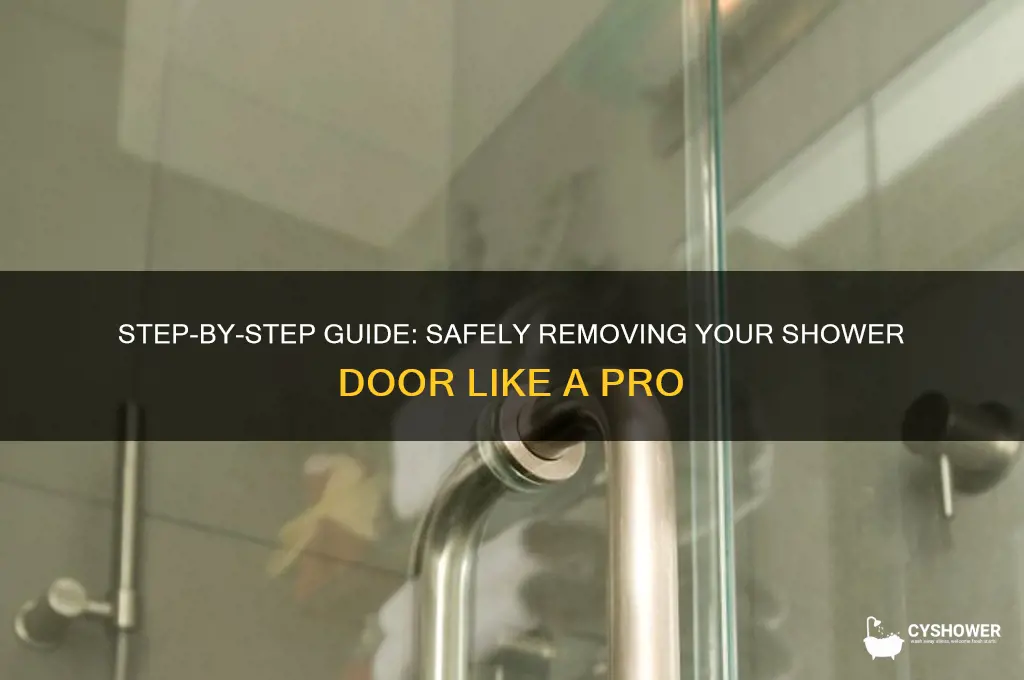 how to rip out a shower door