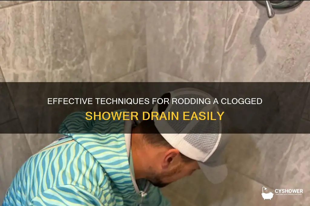 how to rod a shower drain