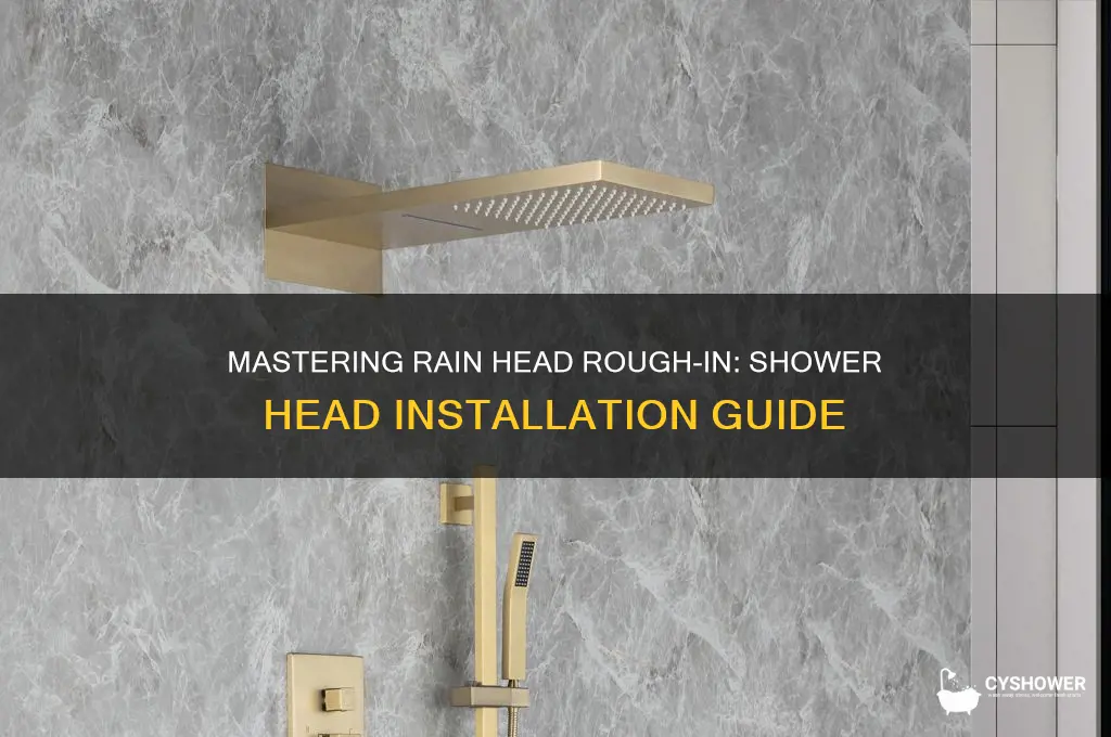 how to rough in a rain head with shower head