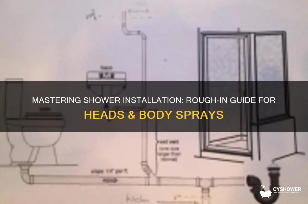 how to rough in shower head and body sprayer