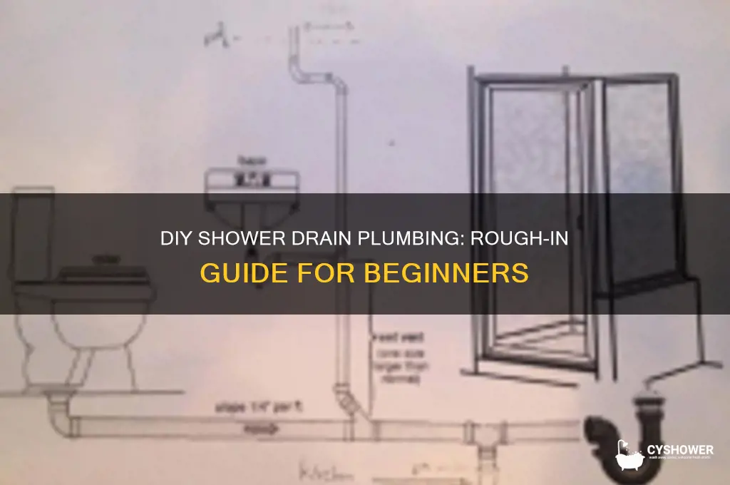 how to rough plumb a shower drain