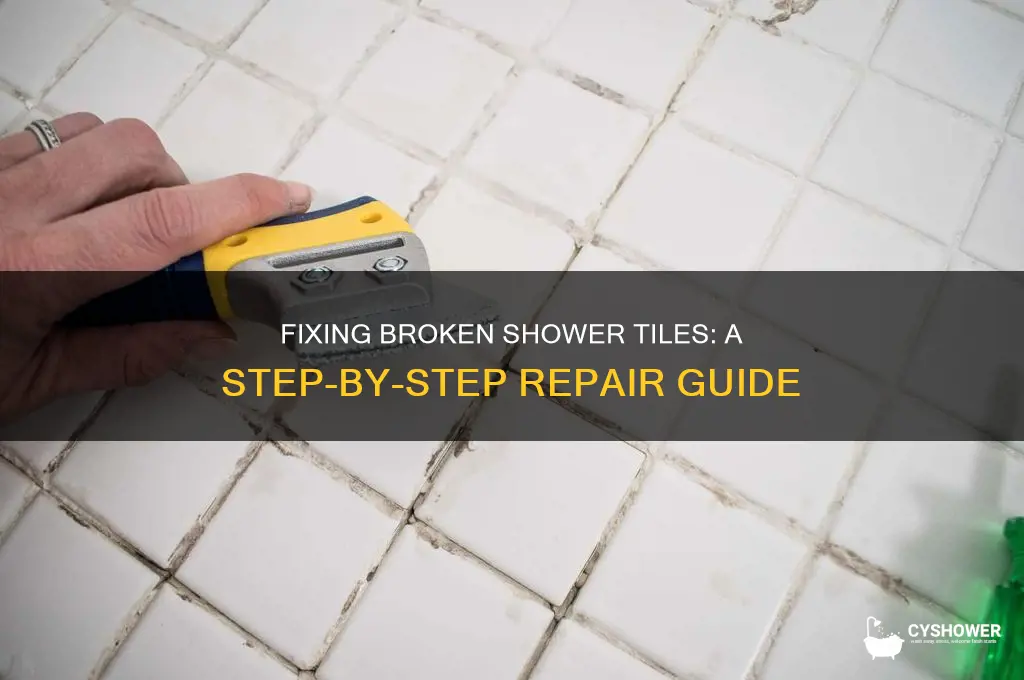 how to rove broken shower tile