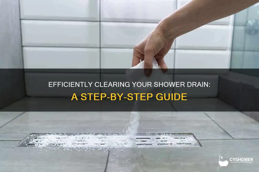 how to run a shower drain