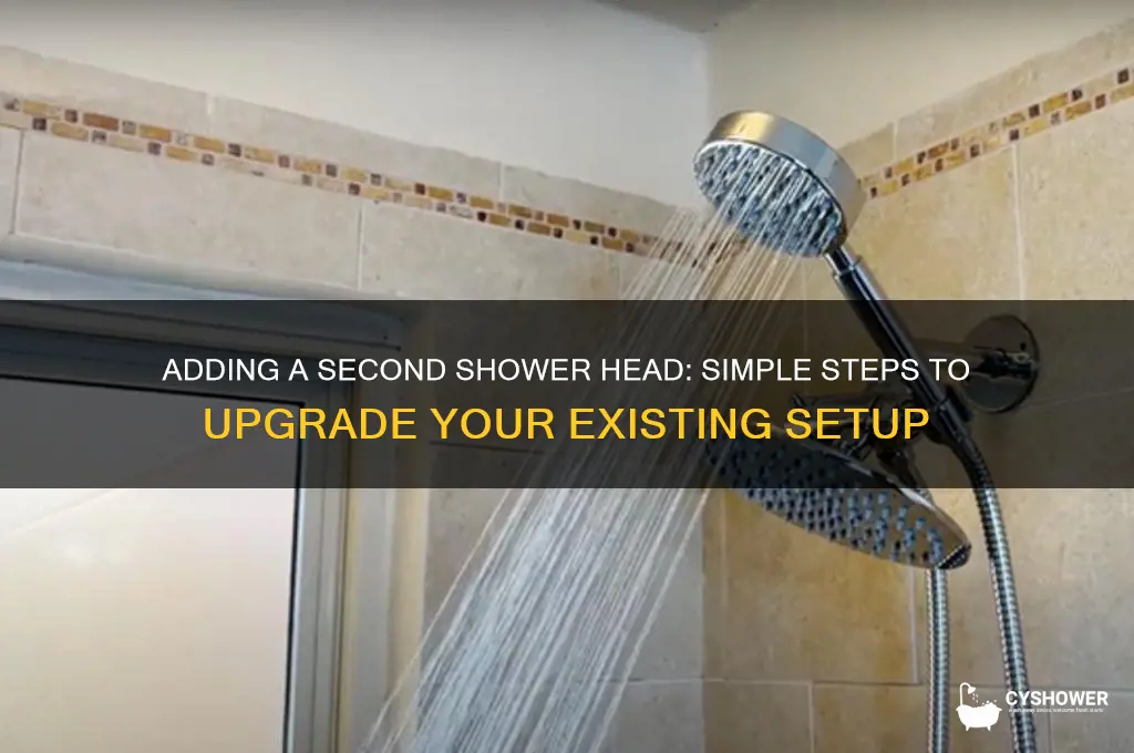 how to run another shower head off existing head