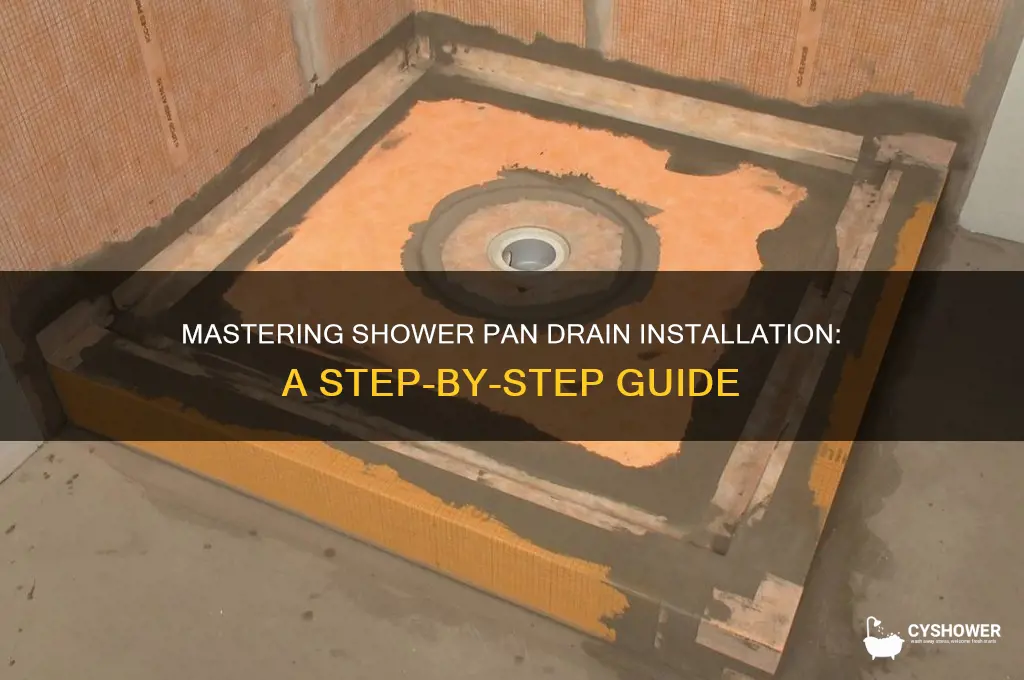 how to run the drain for a shower pan