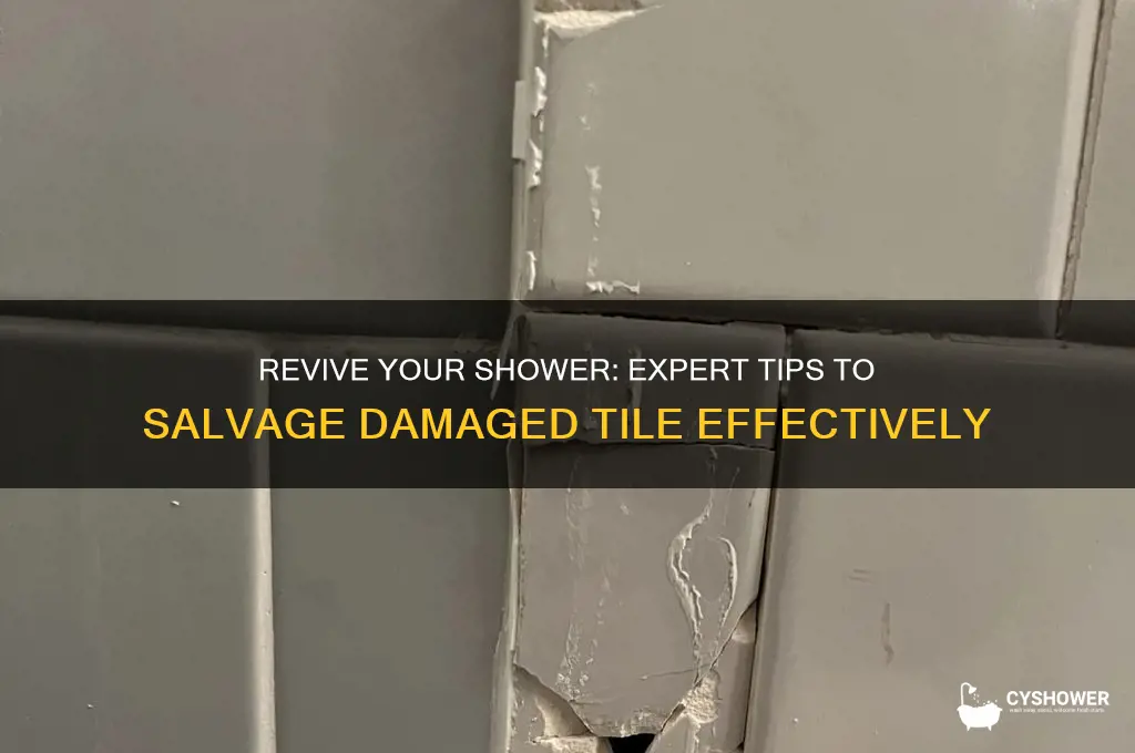 how to salvage shower tile