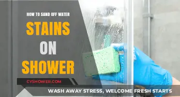 Effective Techniques to Sand Off Water Stains from Your Shower