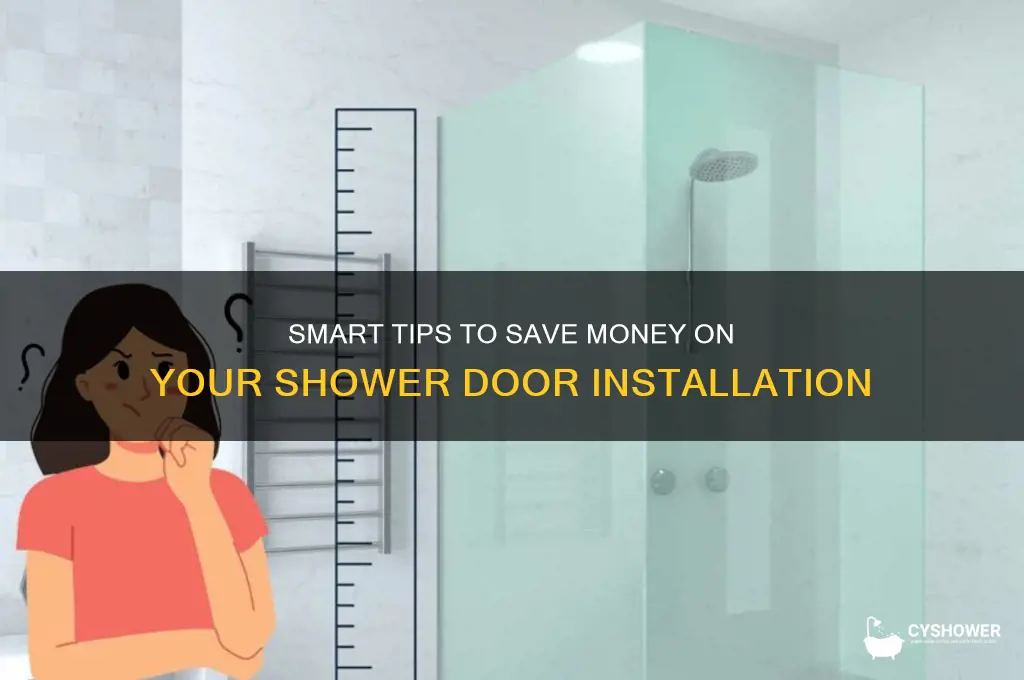 how to save money on a shower door