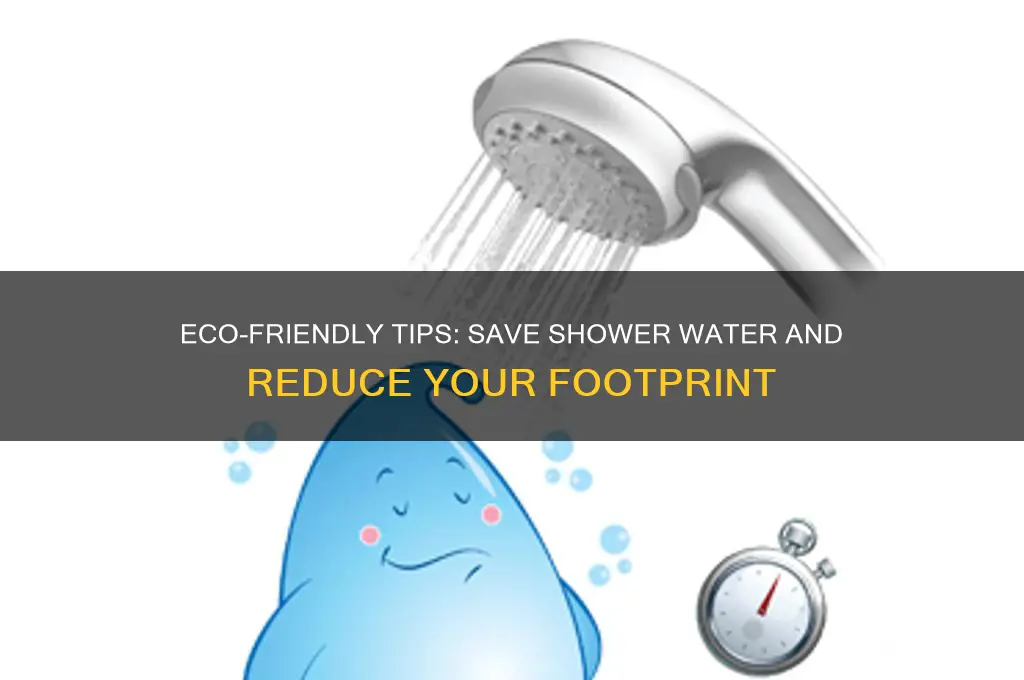 how to save shower water