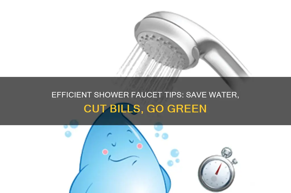 how to saving water in the shower faucets