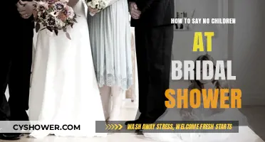 Child-Free Bridal Shower Etiquette: Gracefully Declaring a No-Kids Celebration