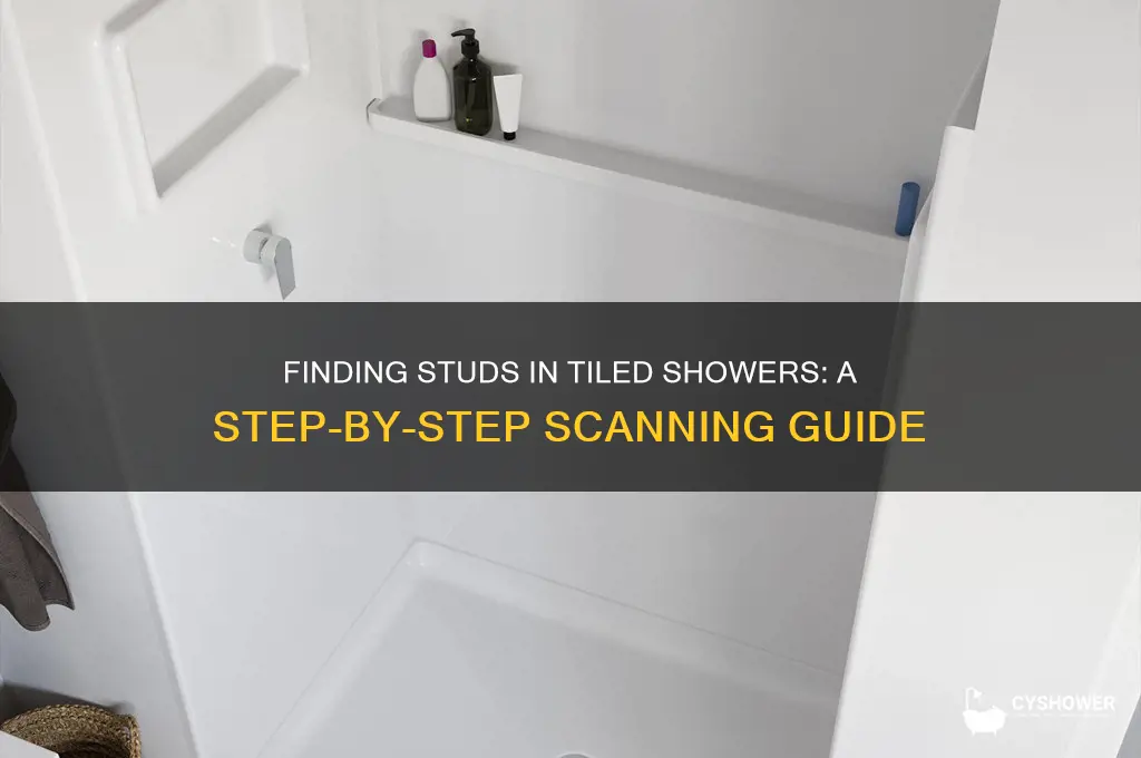 how to scan studs in tile shower