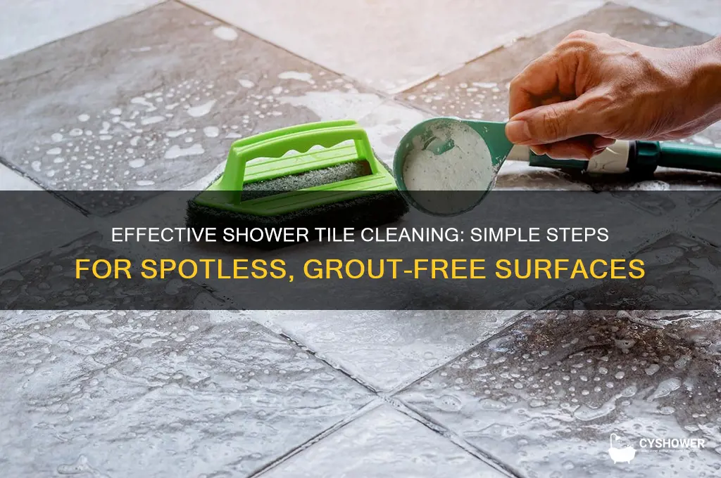how to scrub shower tiles