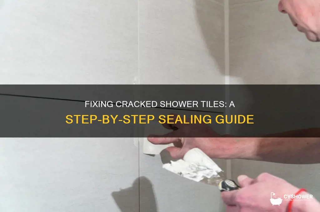 how to seal a cracked shower tile