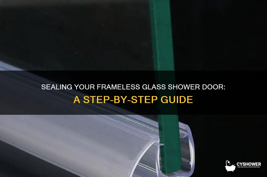 how to seal a frameless glass shower door