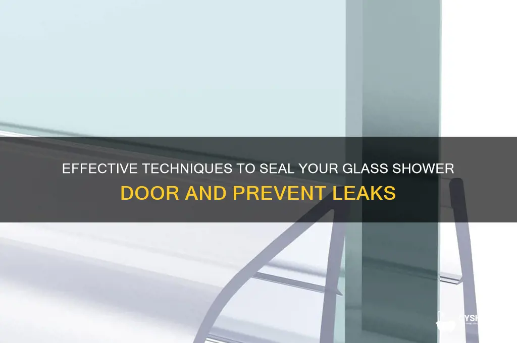 how to seal a glass shower door