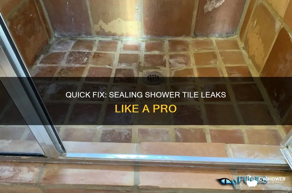 how to seal a leak in shower tile