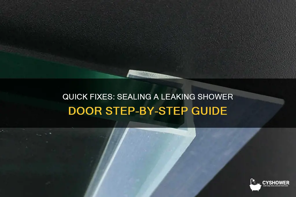 how to seal a leaking shower door