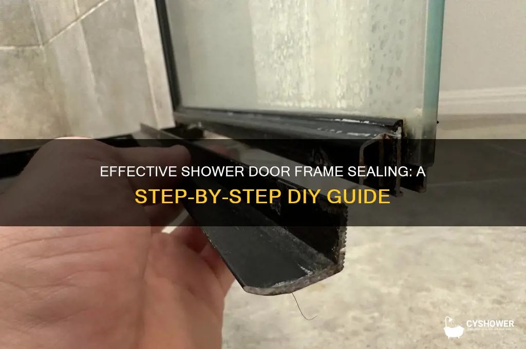 how to seal a shower door frame