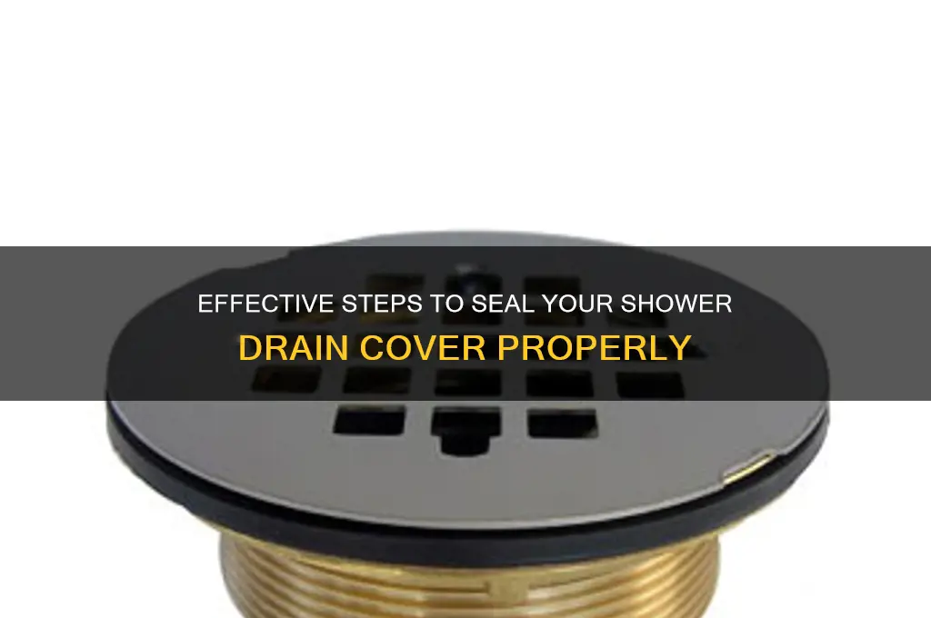 how to seal a shower drain cover
