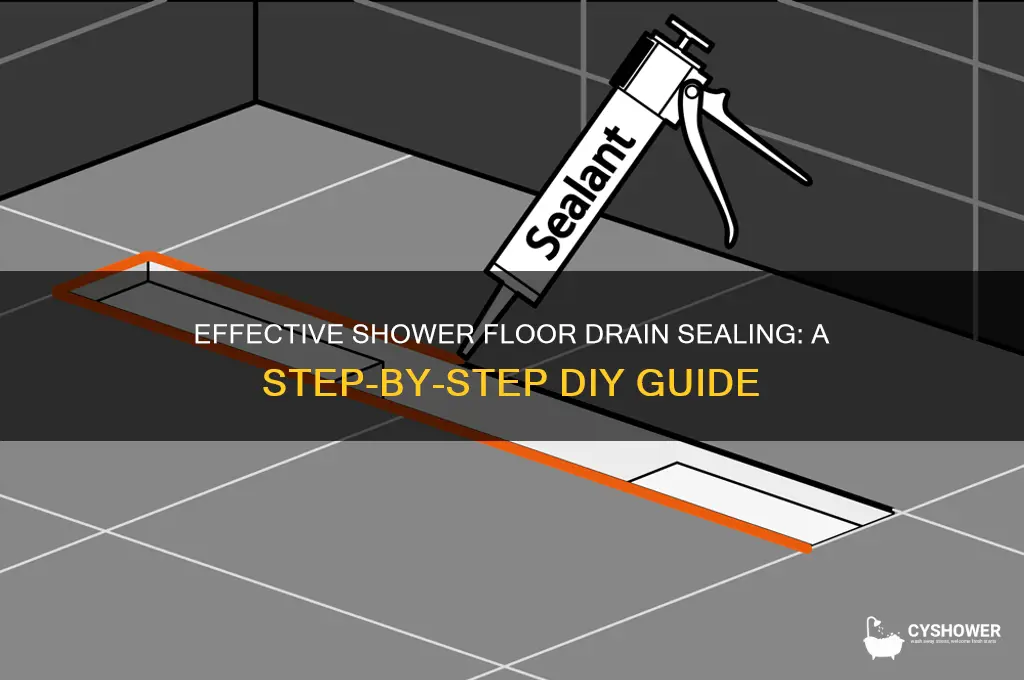 how to seal a shower floor drain