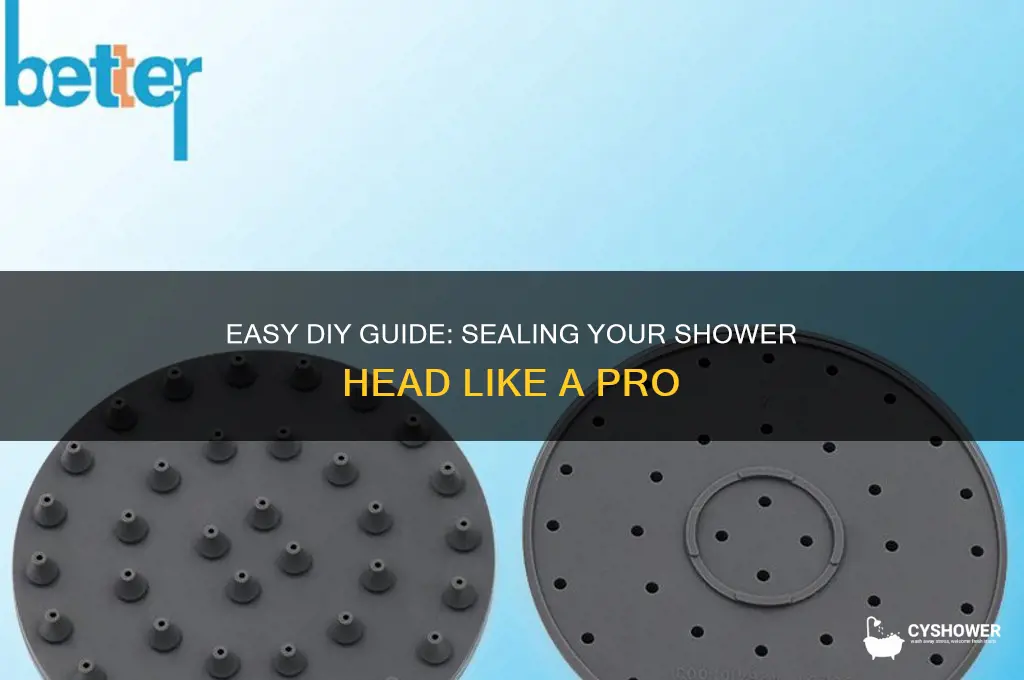how to seal a shower head
