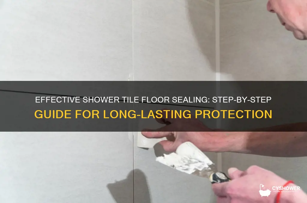 how to seal a shower tile floor