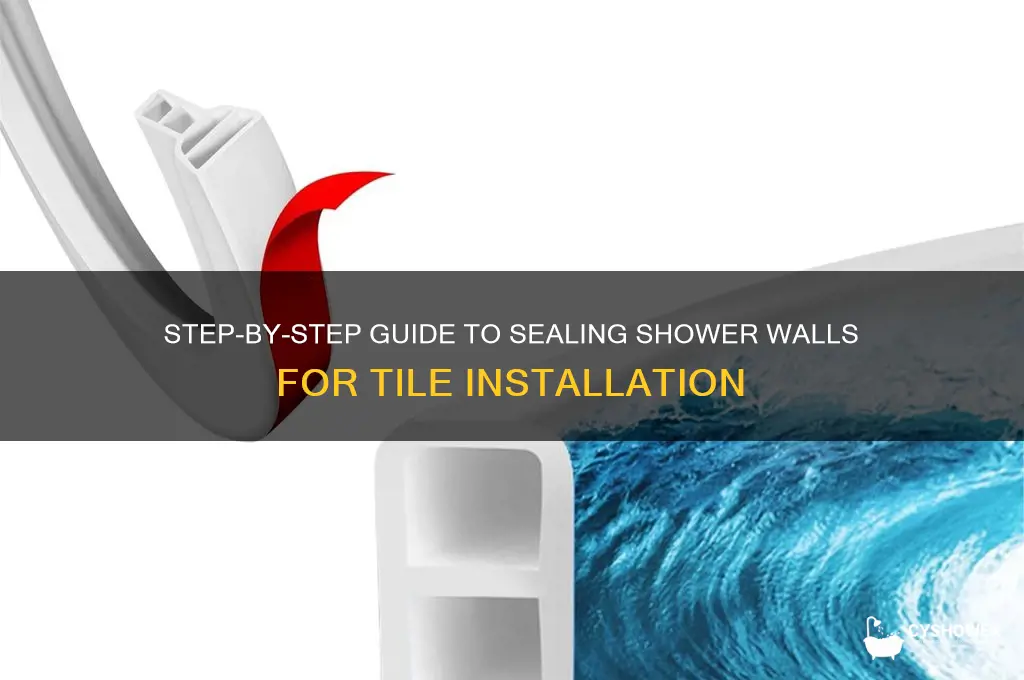 how to seal a shower wall for tile