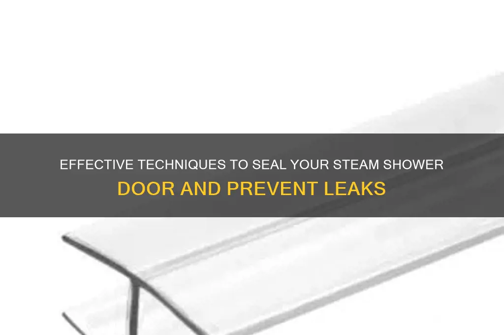 how to seal a steam shower door