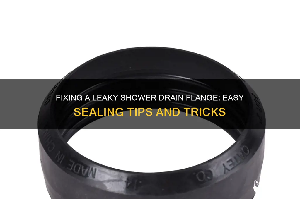 how to seal around a leaky shower drain flange