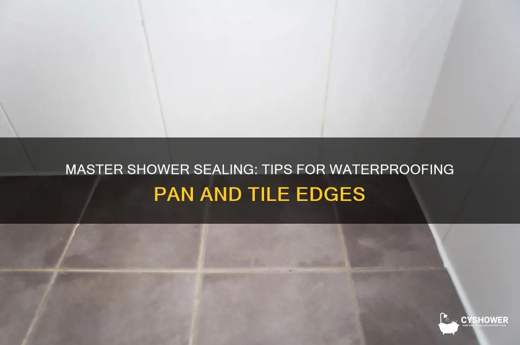 how to seal around shower pan and tile