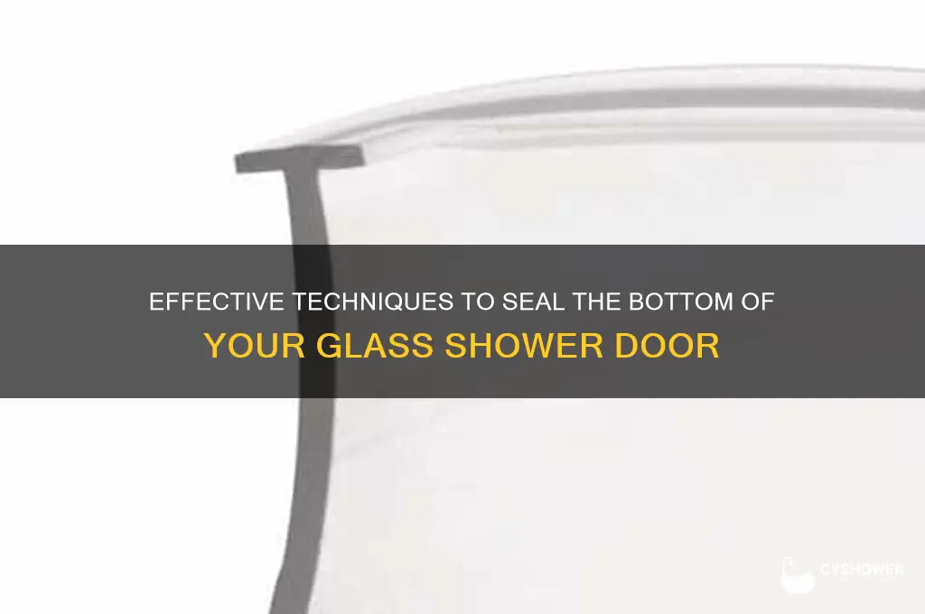 how to seal bottom of glass shower door