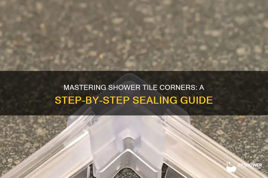 how to seal corners of tile shower