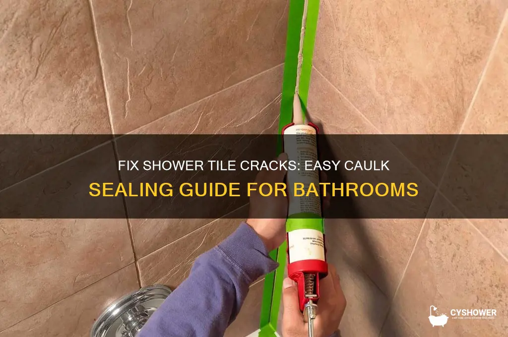 how to seal cracked between bathroom tiles in shower caulk
