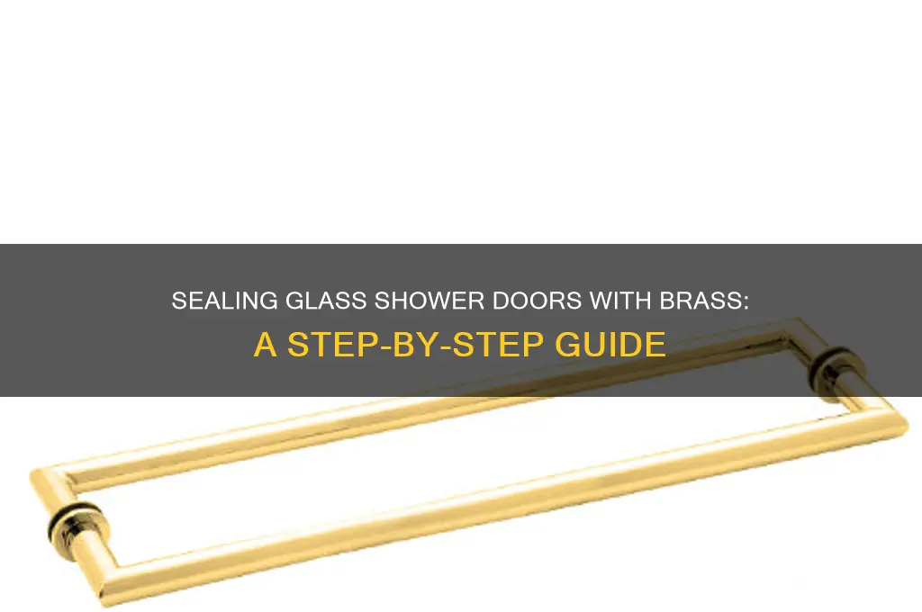 how to seal glass shower doors brass