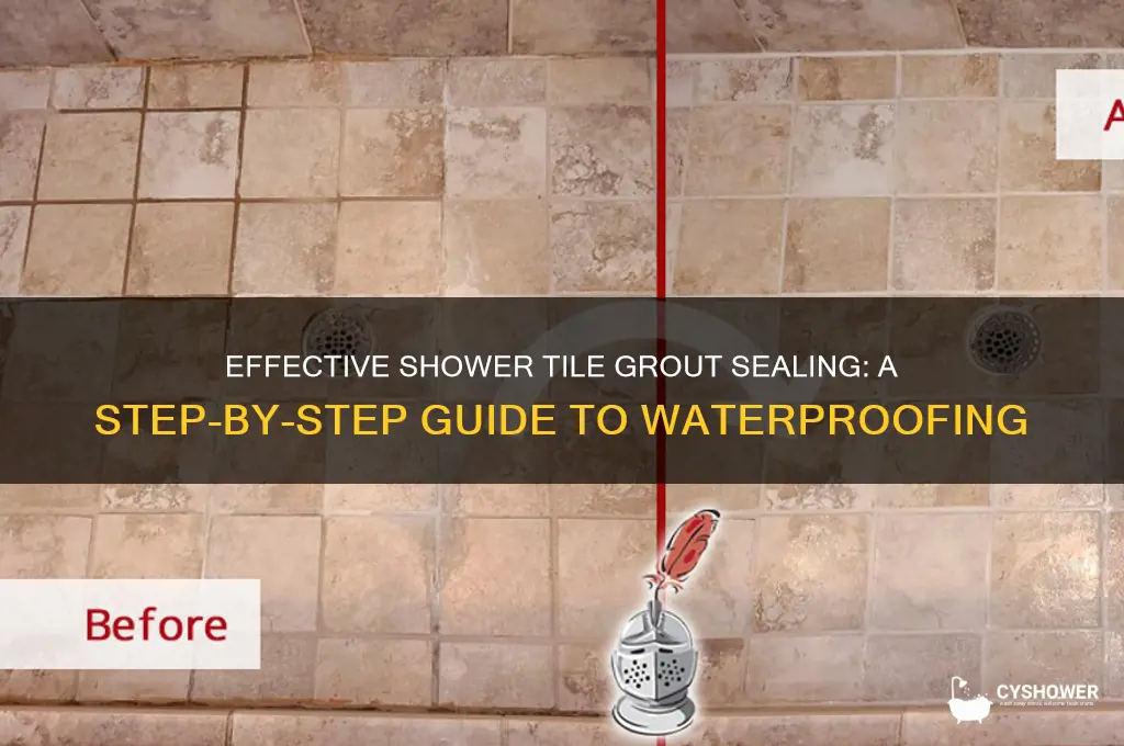how to seal grout in shower tile