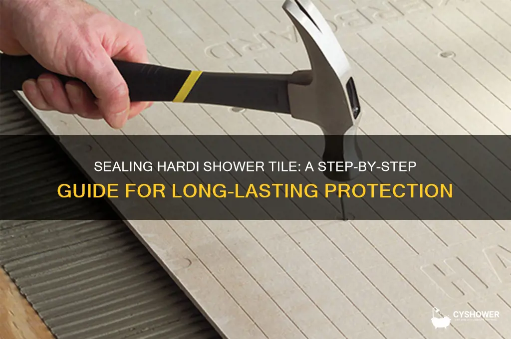 how to seal hardi shower tile