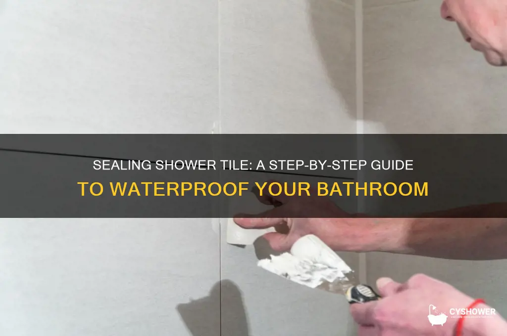 how to seal inside shower tile