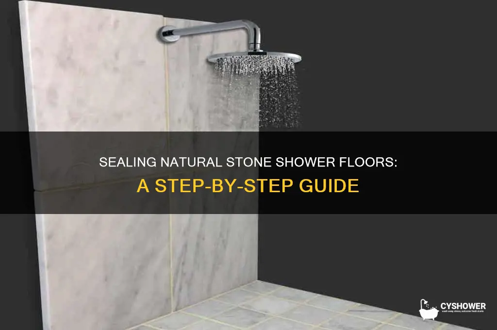 how to seal natural stone tile for shower floor